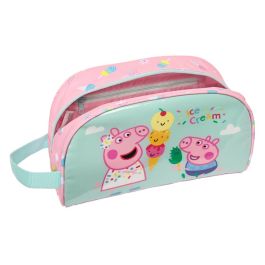 Neceser Escolar Peppa Pig Ice cream Rosa Menta 26 x 16 x 9 cm