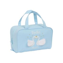 Neceser Escolar Glow Lab Cisnes Azul claro 31 x 14 x 19 cm