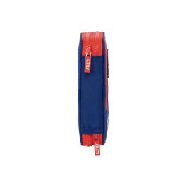 Plumier Doble Atlético Madrid Azul Rojo 12.5 x 19.5 x 4 cm (28 piezas)