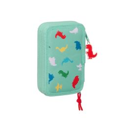 Plumier Doble Peppa Pig George Menta 12.5 x 19.5 x 4 cm (28 piezas)