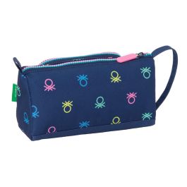 Estuche Escolar con Accesorios Benetton Cool Azul marino 20 x 11 x 8.5 cm (32 Piezas)