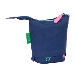 Estuche Cubilete Benetton Cool Azul marino 8 x 19 x 6 cm