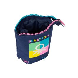 Estuche Cubilete Benetton Cool Azul marino 8 x 19 x 6 cm