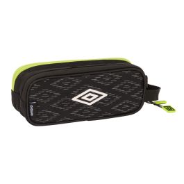 Portatodo Doble Umbro Lima Negro 21 x 8 x 6 cm