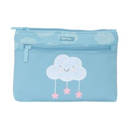 Estuche Escolar Safta Nube Nubes Azul 23 x 16 x 3 cm