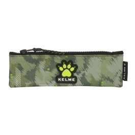 Estuche Escolar Kelme Travel Negro Verde 20 x 6 x 1 cm