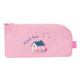 Estuche Escolar Glow Lab Sweet home Rosa 23 x 11 x 1 cm