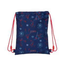 Bolsa Mochila con Cuerdas Spider-Man Neon Azul marino 26 x 34 x 1 cm