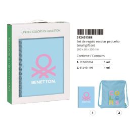 Set de Papelería Benetton Spring Celeste 2 Piezas