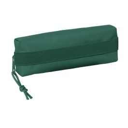 Bolso Escolar Portatodo Safta Rectangular Con Goma Elastica 22 cm Verde Oscuro