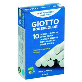 Giotto Tiza Robercolor Blanco Antipolvo Caja De 10