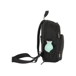 Mini mochila 1 hombrera tablet 11''+usb safta business "black" 18x34x12 cm