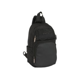 Mini mochila 1 hombrera tablet 11''+usb safta business "black" 18x34x12 cm Precio: 34.303863. SKU: B17Z5QRY4L