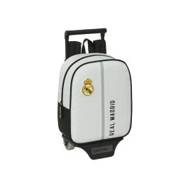 Mochila Escolar con Ruedas Real Madrid C.F. Blanco Gris 22 x 27 x 10 cm Precio: 28.49999999. SKU: B1KCBWHKRC