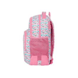 Mochila Safta Doble Con Cantoneras Adaptable A Carro Reciclado Moos Floresistente 420x320x150 mm