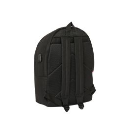 Mochila doble para portatil 15,6"+usb kings league "porcinos" 31x44x18 cm