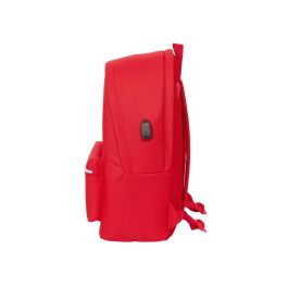 Mochila Safta Doble Para Portatil 15,6-' + Usb Sevilla F.C. Corporativa 440x310x180 mm