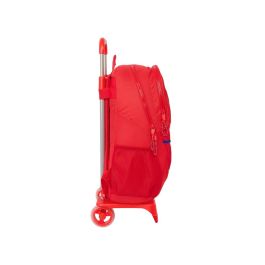 Mochila Safta Mod. 665 Con Carro 905 Atletico De Madrid 440x320x160 mm