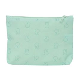 Bolso Escolar Portatodo Safta Grande 2 Cremallera Reciclado Y Repelente Agua Miffy Menta 160x230x30 mm