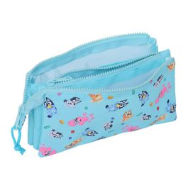 Bolso Escolar Portatodo Safta Triple Bluey 120x220x30 mm