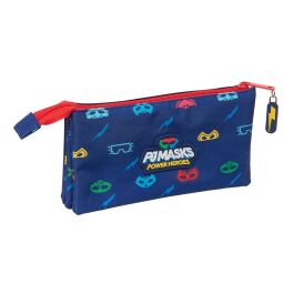 Bolso Escolar Portatodo Safta Triple Pjmasks Ready 120x220x30 mm