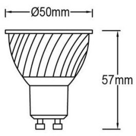 Lámpara Led Dicroica Dimm Gu10 De 7W 4000K Pack De 4 PANASONIC-PANALIGHT LDRHV9L40WG102DPL-4x