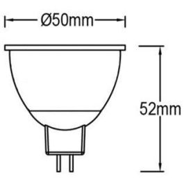 Lámpara Led Dicroica Gu5.3 De 5W 4000K Pack De 4 PANASONIC-PANALIGHT LDR12V6L40WG52EPL-ECO-4x