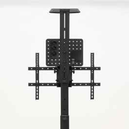 TooQ FS1184M-B Soporte de Suelo con Ruedas para TV 37"-70" (94-177,8cm) hasta 70kg, Rotación 90°, Altura Ajustable, Negro
