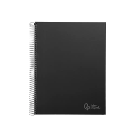 Liderpapel Cuaderno Espiral A4 Micro Jolly Tapa Forrada 140 Hojas Cuadro 5mm Negro
