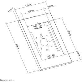 Neomounts WL15-650WH1 Soporte de Pared para Tablet con Bloqueo, VESA 75x75, Compatible con Tablets de 9.7-11" - Blanco
