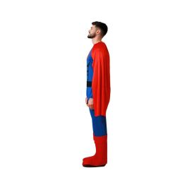 Disfraz de Superhéroe Azul para Hombre Adulto - Traje Completo con Capa y Cinturón