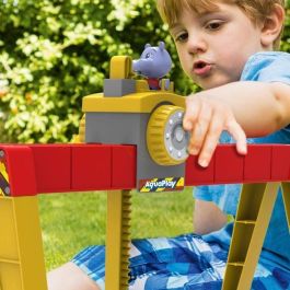 Aquaplay Port a Container - Circuito de Agua con Barco, Coche Anfibio, Grúa y Minifiguras - 104x90 cm para Niños 3+ Años