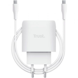 Trust Maxo 25522 Cargador de pared GaN 45W con 1xUSB Tipo-C y cable USB-C de 2m incluido para smartphone, tablet o portátil Precio: 26.79000016. SKU: B1K84PVRW7