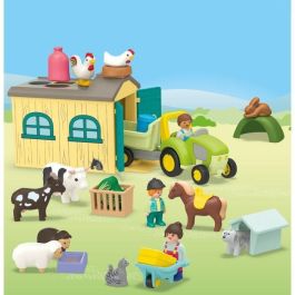 Playmobil Junior Aventura En La Granja - Set de Granja con Tractor, Animales y Accesorios