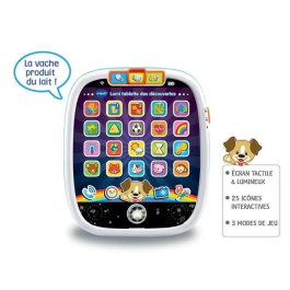 Vtech Baby Lumi White Discovery Tablet - Tableta para niños pequeños con luces, números, formas y animales