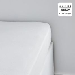 Today TOD3574641208110 Sábana Bajera Ajustable 100% Algodón Jersey para cama 90x190/200 cm y colchón 25cm, 1 persona, Tiza