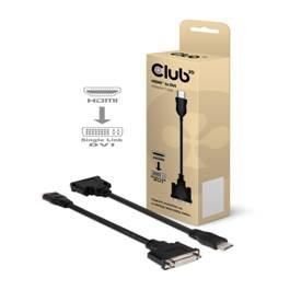 Club 3D Adaptador HDMI Macho a DVI-D Hembra Passive CAC-HMD>DFD - Soporta hasta 1920x1200p @60Hz
