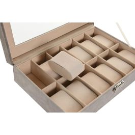 Caja-Joyero Home ESPRIT Gris Gris oscuro Poliuretano Madera MDF 29,5 x 20 x 8 cm Caja-Joyero Home ESPRIT Gris Gris oscuro Poliuretano Madera MDF 29,5 x 20 x 8 cm