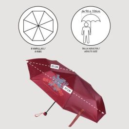 Paraguas Plegable Harry Potter Rojo (Ø 97 cm)