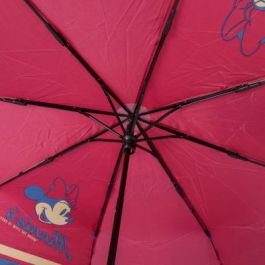 Paraguas Plegable Minnie Mouse Rojo (Ø 97 cm)