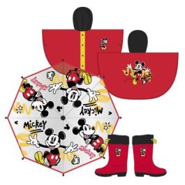 Impermeable Poncho Mickey Rojo