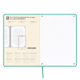 Oxford Libreta cosida signature t. flexible a5 104h dots turquesa