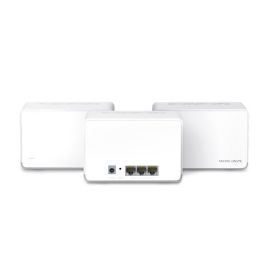 Mercusys HALO H70X (2-PACK) sistema Wi-Fi Mesh (Wi-Fi en malla) Doble banda (2,4 GHz / 5 GHz) Wi-Fi 6 (802.11ax) Blanco 3 Interno