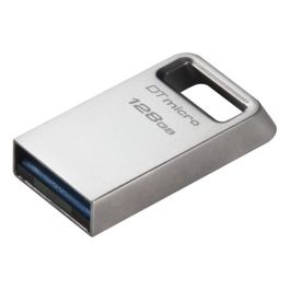 Kingston Technology DataTraveler Micro unidad flash USB 128 GB USB tipo A 3.2 Gen 1 (3.1 Gen 1) Plata