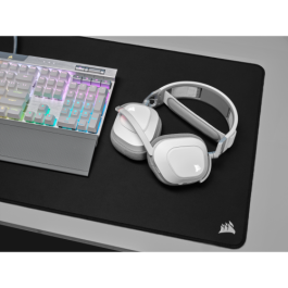 Auriculares con Micrófono Gaming Corsair HS80 RGB Blanco Multicolor