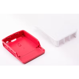 Raspberry Pi 1876751 accesorio para placa de desarrollo Funda Rojo, Blanco