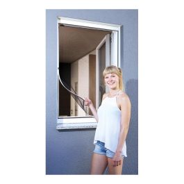 Schellenberg Mosquitera con marco magnético blanco 120x120cm, fibra de vidrio, montaje sin taladrar, 8mm de profundidad