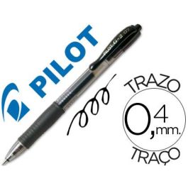 Boligrafo Pilot G-2 Negro Tinta Gel Retractil Sujecion De Caucho 12 unidades