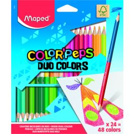 Maped Lápices de colores duo color´peps bicolor estuche de 24x2 c/surtidos Precio: 4.94999989. SKU: B1C4ELBSA9