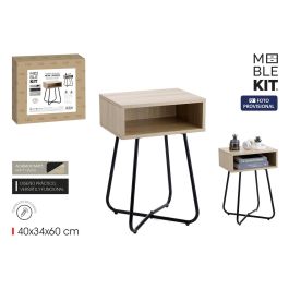 Inde - Moblekit Mesita Auxiliar Metal y Madera 40 x 34 x 60 cm (3 Unidades) Precio: 56.6900004. SKU: B1H5NGT57K